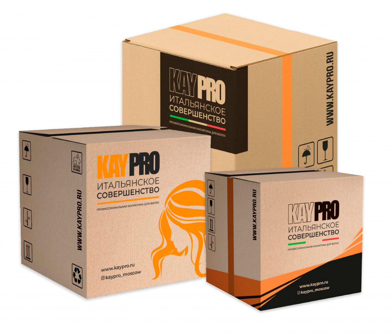 Conception d'emballages logistiques pour les produits de la marque italienne KAYPRO